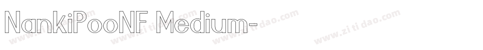 NankiPooNF Medium字体转换